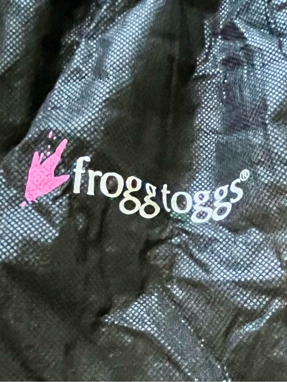 Women Black Rain Pants with FROGG TOGG Pink Logo